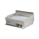 Fry-top pe gaz 800mm, platou cromat-neted, de banc, Linia 700, Arisco